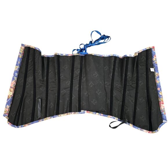 Alivila.Y Fashion Womens Vintage Floral Denim Overbust Corset Bustier Top XL - Picture 11 of 16